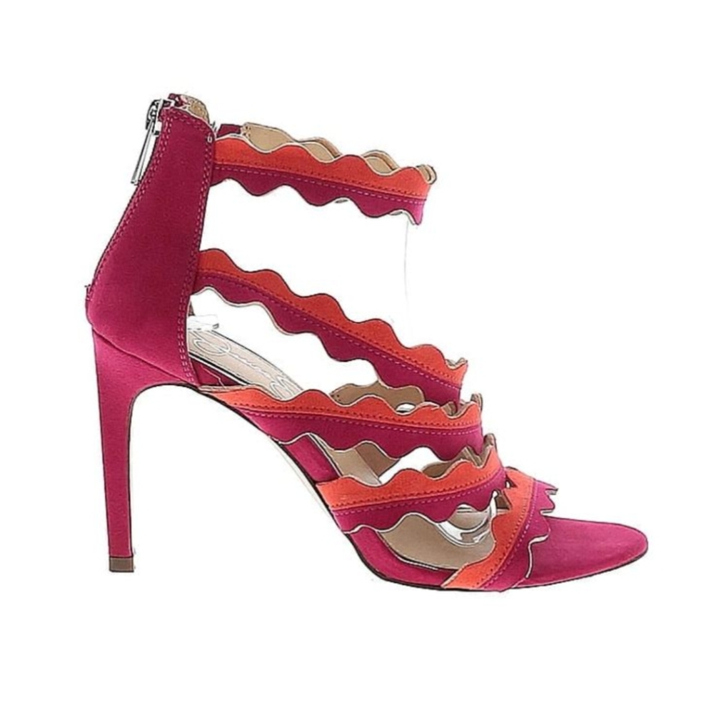 Neon Pink/Orange Jessica Simpson Heels size 10.
